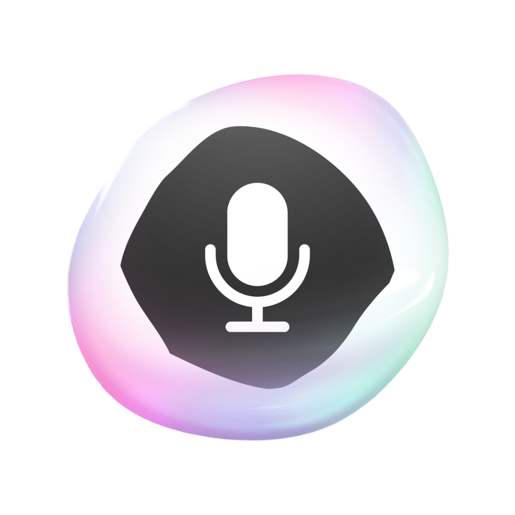 Icon Mikrofon für Audioaufnahmen und Audiobearbeitung